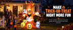 IHGYT HY-QQ26016 8-Foot Halloween Ghost Tree & Pumpkin & Tombstone Inflatable – Ghost Tree – product detail