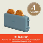 BELLA Fits-Anywhere Slim Toaster, Surf, 2 Slice
