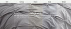 Bedsure Queen Pintuck Bedding Set, 7 Pieces, Grey