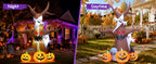 GOOSH 69461 12-Foot Halloween Dead Tree & Pumpkin & Ghost Inflatable – Brown – product detail