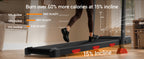 LONTEK Walking Treadmill – Ivory Black – product detail