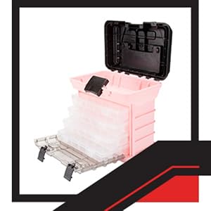 Stalwart 75-STO3183 Portable Parts Organizer with Four Removable Boxes – Pink – product detail