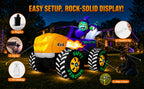 zukakii QM-WS-033 8-Foot Halloween Monster Truck & Pumpkin Inflatable – Purple – product detail