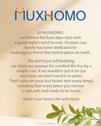 MUXHOMO Reversible Queen Bedding Set, 7 Pieces, Red and Black