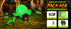COMIN 9-Foot Halloween Spider Inflatable – Green – product detail