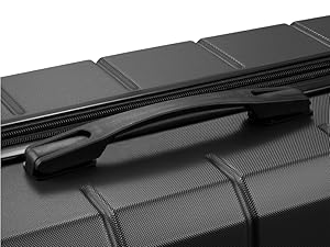 YOETEY H1 Hardside Luggage Set – 3-Piece Set, Black – Black / 3-Piece Set – product detail