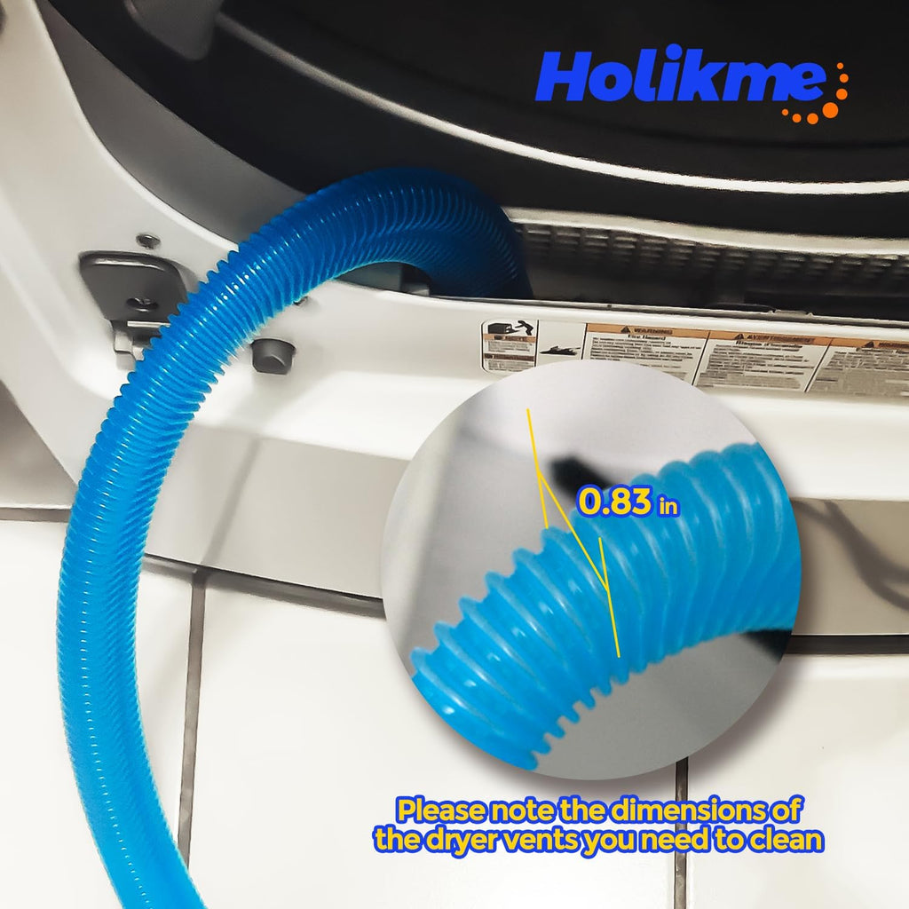 Holikme Dryer Lint Vacuum Attachment Kit, Blue