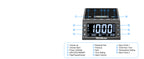 TechGlow Bluetooth Speaker Stand with Dual Alarm Clock, Black