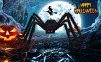OCATO HF2106006 200-Inch Halloween Web & 59-Inch Spider Decoration Set – 200", Black – Black / 200" – product detail