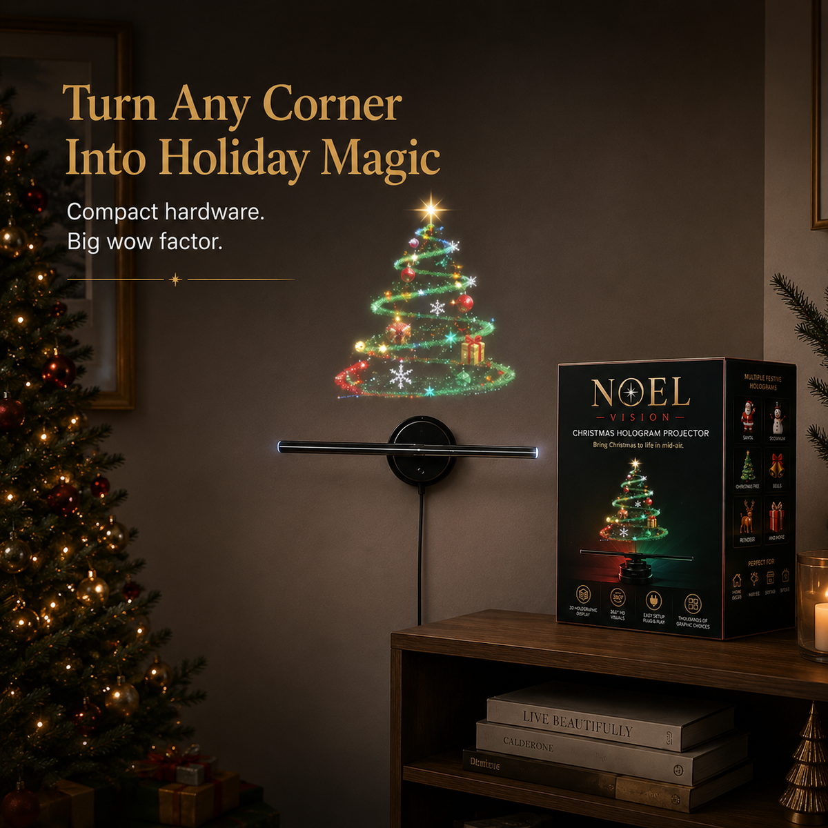 ✨ 3D Hologram Magic Projector – Limited Time 50% OFF · 8