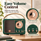 Dosmix Retro-Style Bluetooth Speaker, Green