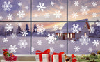 LUDILO White Snowflake Window Clings, 135 Pieces