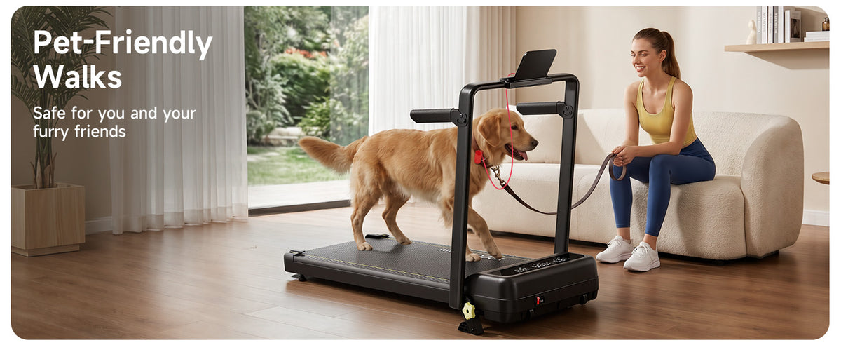 YPOO M4138L Walking Treadmill – Dark Black – product detail