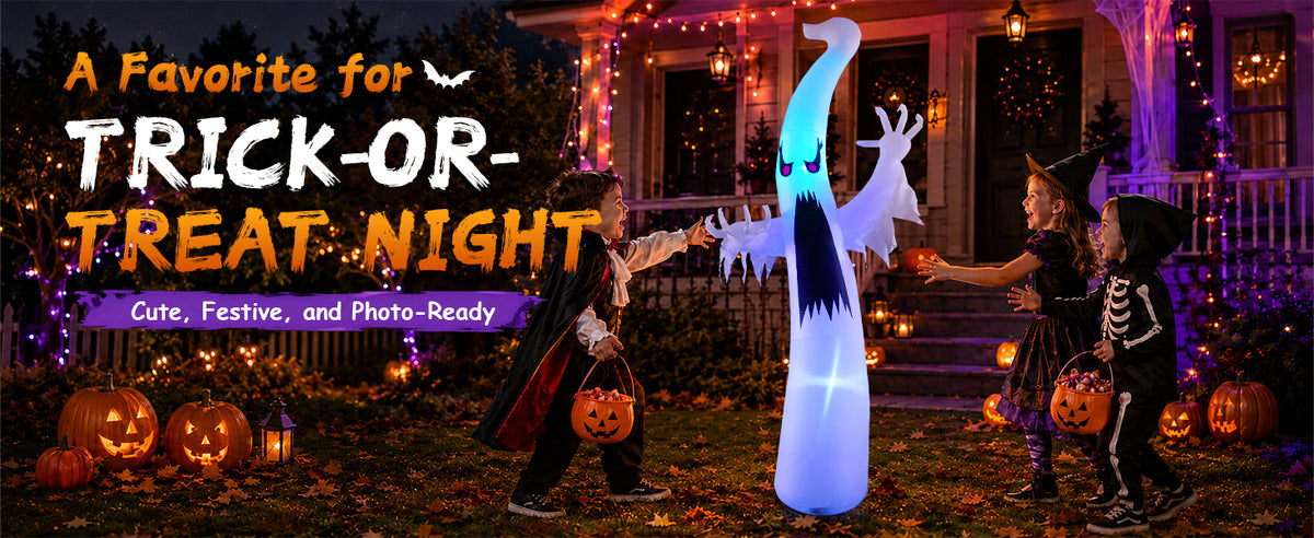 GOOSH DJ-WS-69082-6 Halloween Ghost Inflatable – Multicolor – product detail