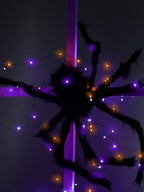 Lomotech 2-Pack 66-Foot 200-LED Solar Halloween String Lights – Orange&Purple – product detail