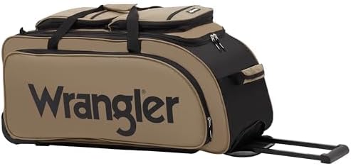 Wrangler Wesley 30-Inch Rolling Duffel Bag – Tannin – product detail
