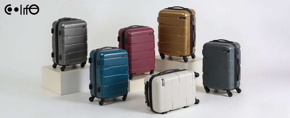 Coolife Hardside Suitcase – Large Checked(28in), Charcoal – Charcoal / Large Checked(28in) – product detail