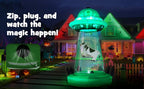 ZPISF UFO Inflatable - 001 10-Foot Halloween UFO & Cow Inflatable – 10 FT UFO Abduction – product detail