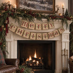 ORIENTAL CHERRY Vintage-Style Merry Christmas Banner