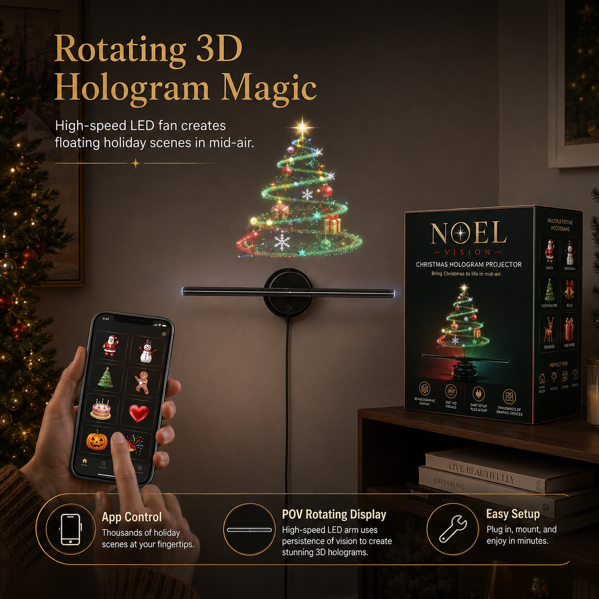 ✨ 3D Hologram Magic Projector – Limited Time 50% OFF · 9