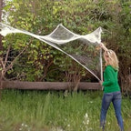 ZPISF Stretchable Halloween Cobwebs with 30 Spiders, Large