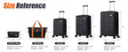Cosbarn Hardside Luggage Set – ABS 5 Piece Sets (20/24/28/DB/TB), Black – product detail