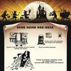 ZPISF Stretchable Halloween Cobwebs with 30 Spiders, Large