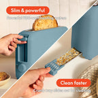 BELLA Fits-Anywhere Slim Toaster, Surf, 2 Slice