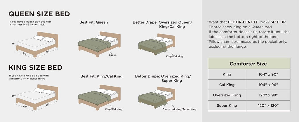Bedsure Prewashed King Comforter Set, 3 Pieces, Beige