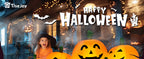 TISEJOY 9077 7.5-Foot Halloween Pumpkin Inflatable – Yellow – product detail
