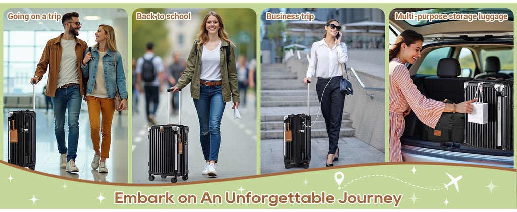 Joyway TR014 Luggage Set – Carry-On 20-Inch Handbag, Black – Black / Carry-On 20-Inch Handbag – product detail