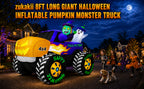 zukakii QM-WS-033 8-Foot Halloween Monster Truck & Pumpkin Inflatable – Purple – product detail