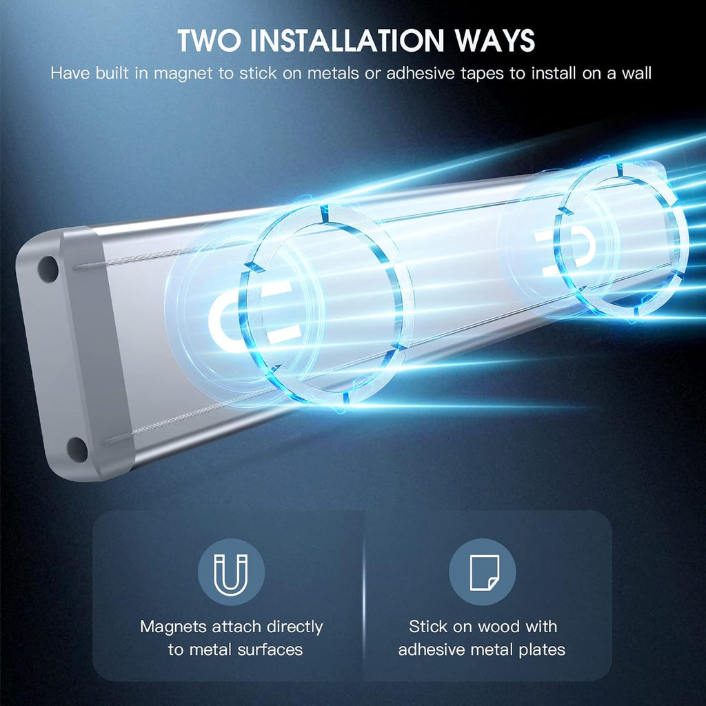 MCGOR Rechargeable Motion-Sensor Cabinet Lights, 10-Inch, 2-Pack