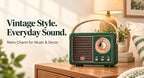 Dosmix Retro-Style Bluetooth Speaker, Green