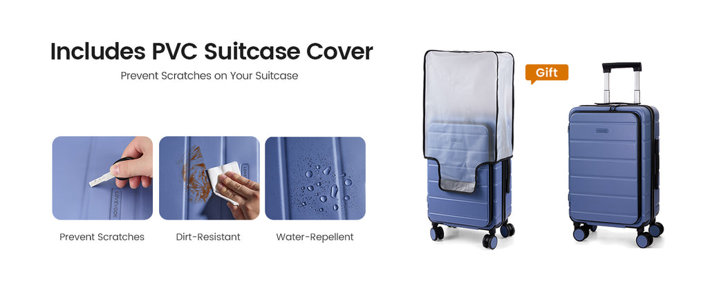LOVEVOOK VYUB5188LK30M-T2 Hardside Carry-On Suitcase – 20 inch, Blue – Blue / 20 inch – product detail