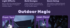 Joiedomi 9-Foot Halloween UFO & Alien Inflatable – Blue – product detail