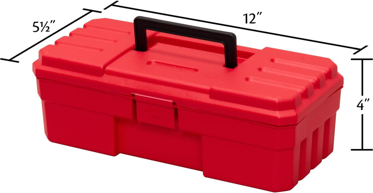 Akro-Mils 9912 12-Inch ProBox Plastic Tool Box – 1 Pack, Red – 1 Pack / Red – product detail