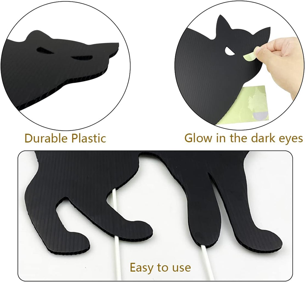 Anditoy W-CP6 6-Piece Black Cat Halloween Yard Sign Set – 13.4 inches x 15.7 inches, black – black / 13.4 inches x 15.7 inches – product detail