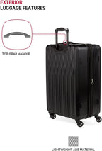 SwissGear 8018202167 Hardside Suitcase – Checked-Medium 24-Inch, Black – Black / Checked-Medium 24-Inch – product detail