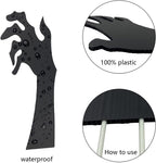 Anditoy 5-Piece Black Hand Halloween Yard Sign Set – Black – product detail
