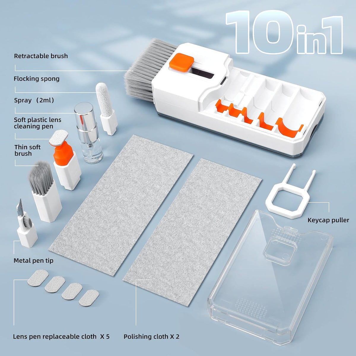 Ordilend Keyboard and Electronics Cleaning Kit, White