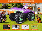 GOOSH 69469 8-Foot Halloween Monster Truck & Ghost & Pumpkin Inflatable – Purple – product detail