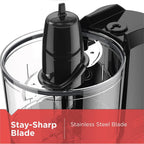 BLACK+DECKER One-Touch Food Chopper, 1.5 Cup