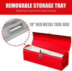 HPDAVV QBGJXTB101R 19-Inch Metal Tool Box – 1P-19in-Red, Red – 1P-19in-Red / Red – product detail