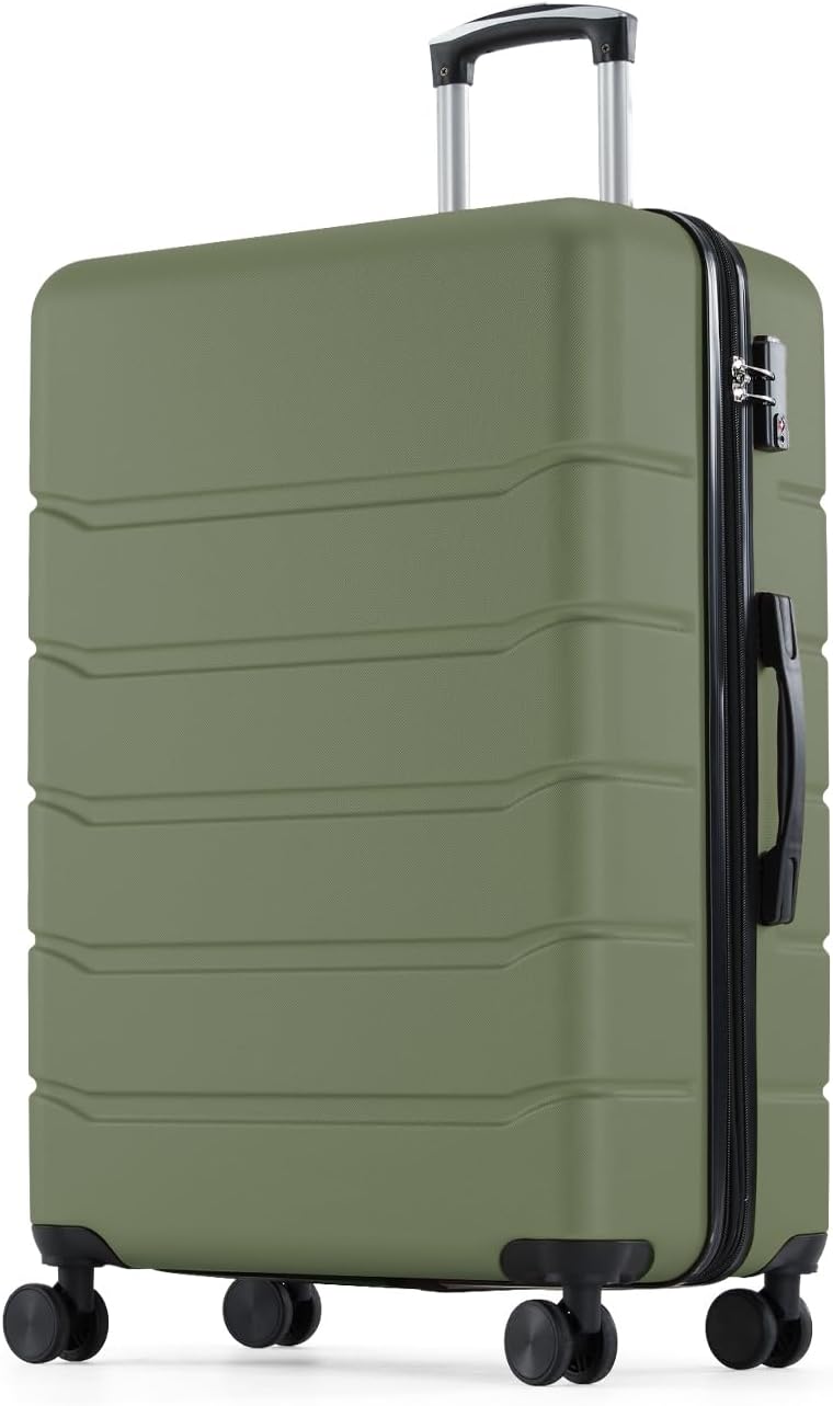 OLIXIS OLXLX-20IN Hardside Carry-On Suitcase – 20 IN, Olive Green