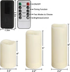 YOROXRG F24 24-Pack Flameless LED Pillar Candles – 24 Pack Ivory-2 – product detail