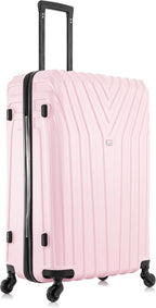 InUSA IUVAS00M-PNK Hardside Suitcase – 24 Inch, Pink – Pink / 24 Inch – product detail