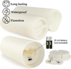YOROXRG F24 24-Pack Flameless LED Pillar Candles – 24 Pack Ivory-2 – product detail