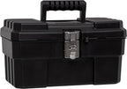 Akro-Mils 09514BLACK 14-Inch ProBox Tool Box with Removable Tray – 1-Pack, Black – Black / 1-Pack – product detail