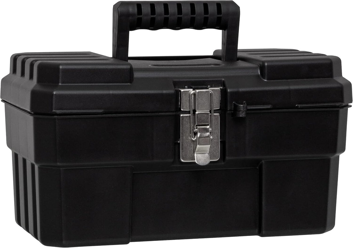 Akro-Mils 09514BLACK 14-Inch ProBox Tool Box with Removable Tray – 1-Pack, Black – Black / 1-Pack – product detail